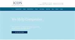 Desktop Screenshot of iconinternational.com